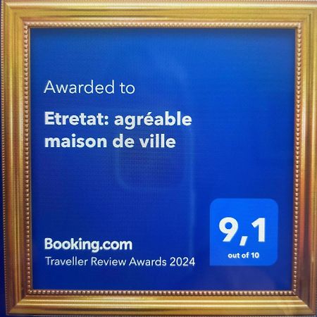 Etretat: agréable maison de ville Exterior foto